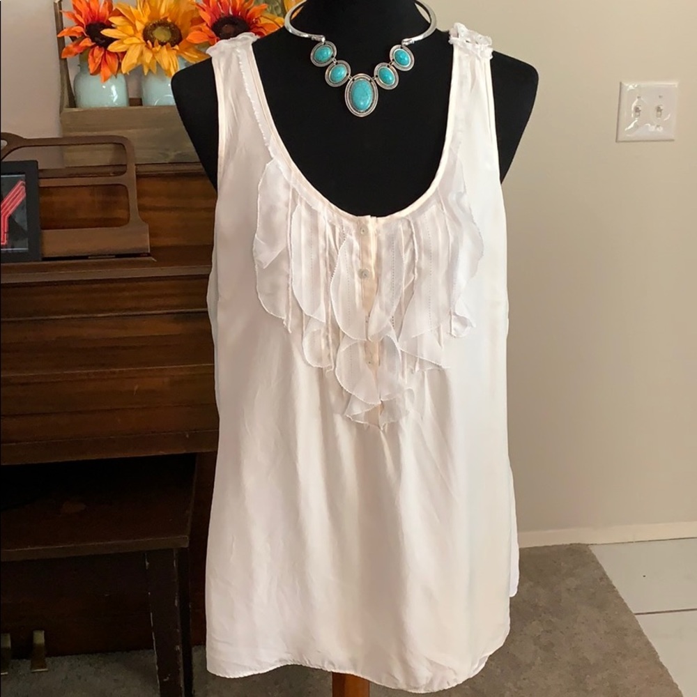 WHBM Nice ruffled tank xl